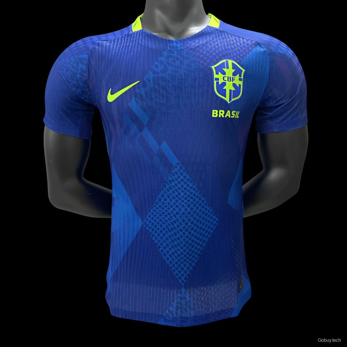 Player Version 2025 Brazil Away Blue Jersey