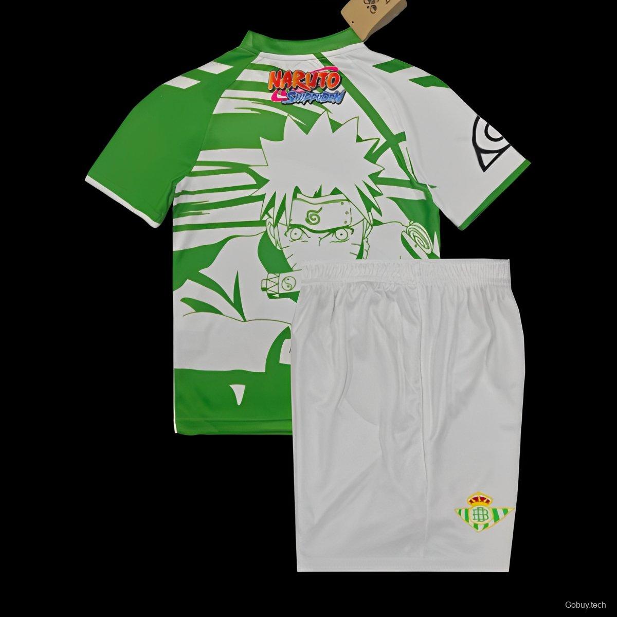 25/26 Kids Real Betis Naruto Inspired Jersey